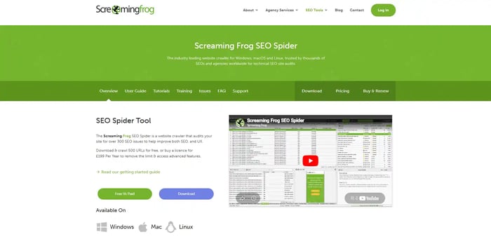 Screaming Frog SEO Spider