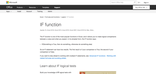 microsoft knowledge base if function
