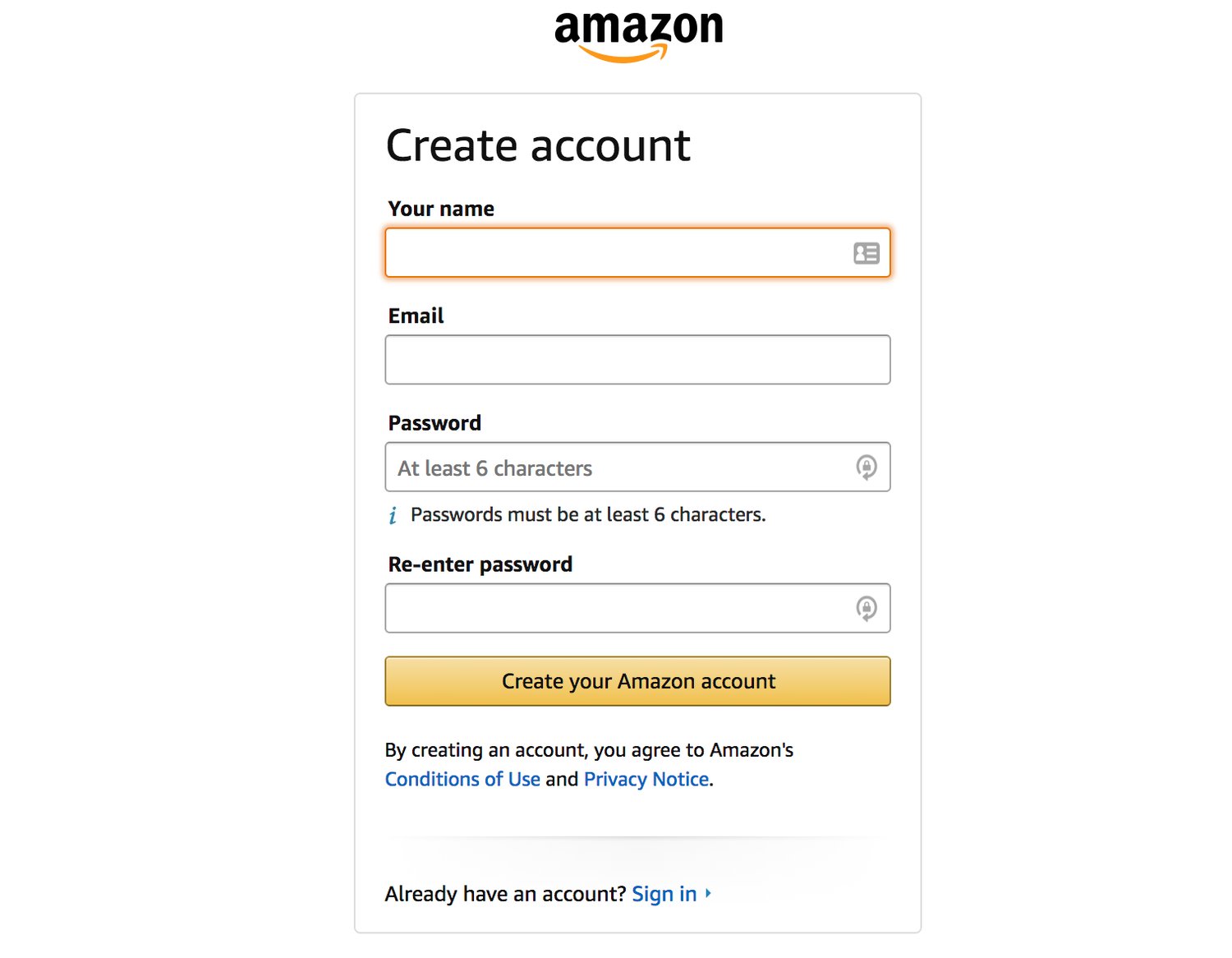 amazon form