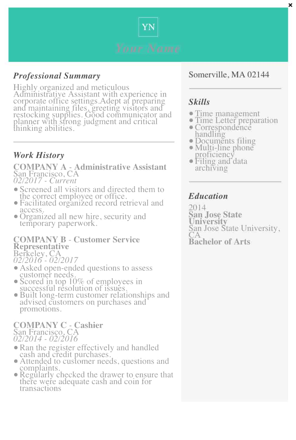 Modern Resume Template