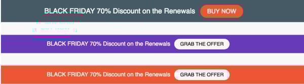CTA button and bar examples using the AMP for WP plugin
