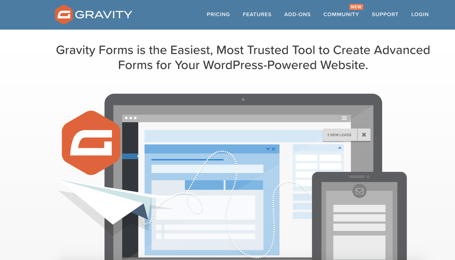 gravity forms wordpress contact form plugin