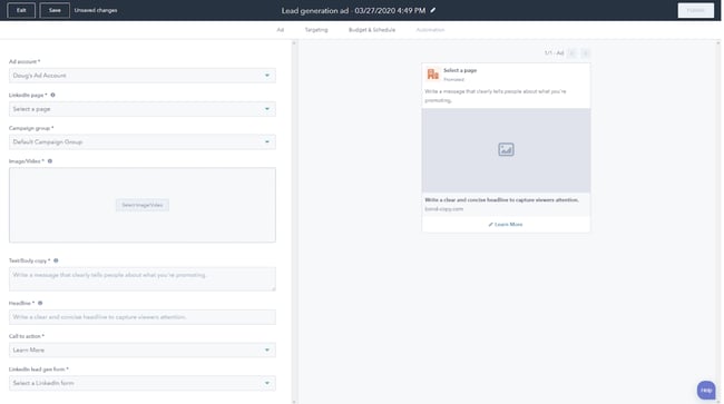 how to build a lead generation form template hubspot