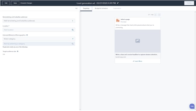 how to build a lead generation form template hubspot