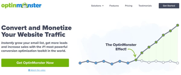 wordpress lead capture: optinmonster lead generation wordpress plugin