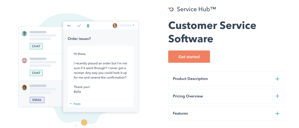 HubSpot service hub customer service software example of customer retention system