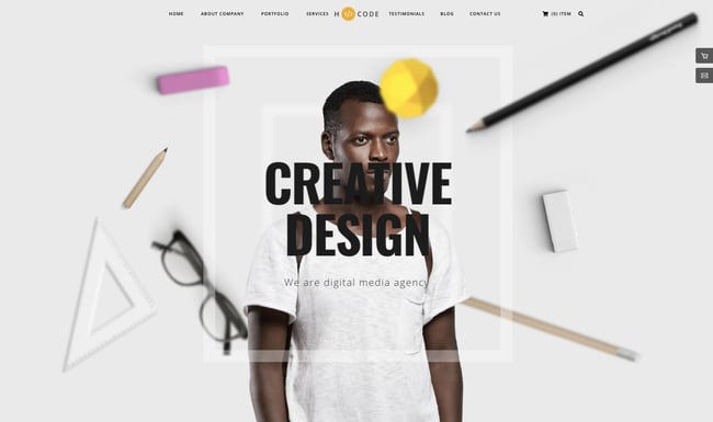 creative wordpress themes: H-Code