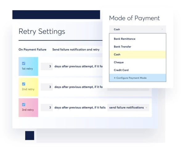 crm payments: zoho subscription