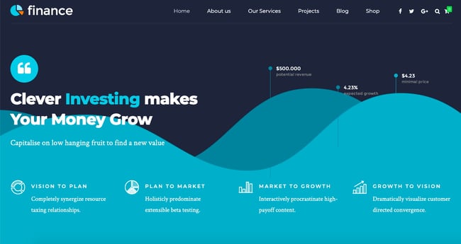 best accountant wordpress themes: Finance Angel Investors demo