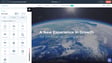 A view of Earth from space with vibrant blue oceans and wispy clouds, overlaid with the text 