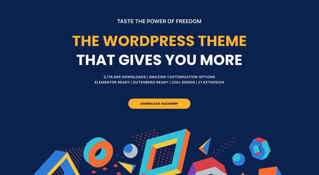 Fastest Loading WordPress Theme: OceanWP