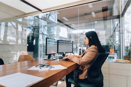 salesperson exploring the decision between using spreadsheets vs databases