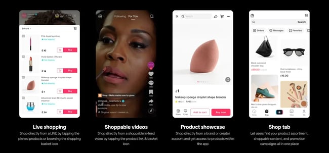 Shoppable commerce tiktok shop