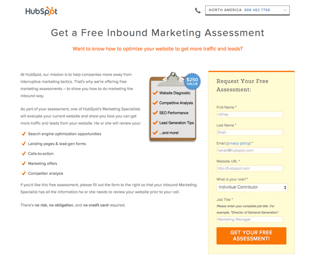 Inbound Marketing Assessment