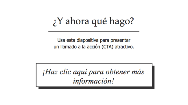 Tipos de CTA para presentación de Slideshare en PowerPoint