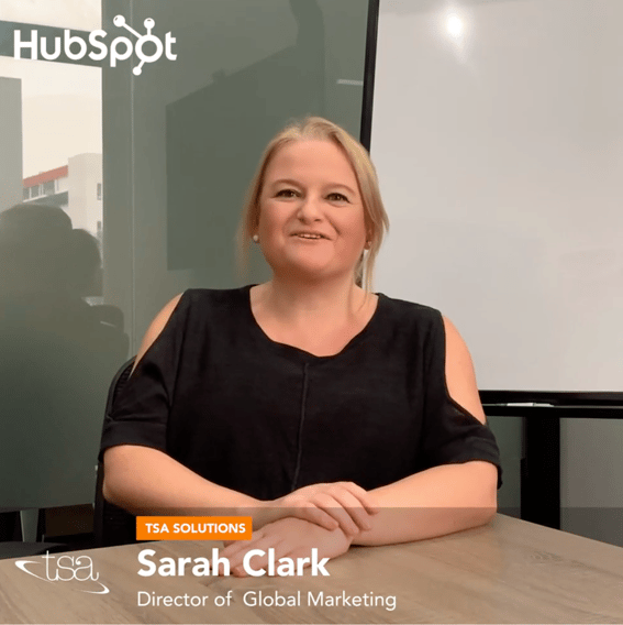 Sarah Clark , Director of Global Marketing at TSA Solutions
