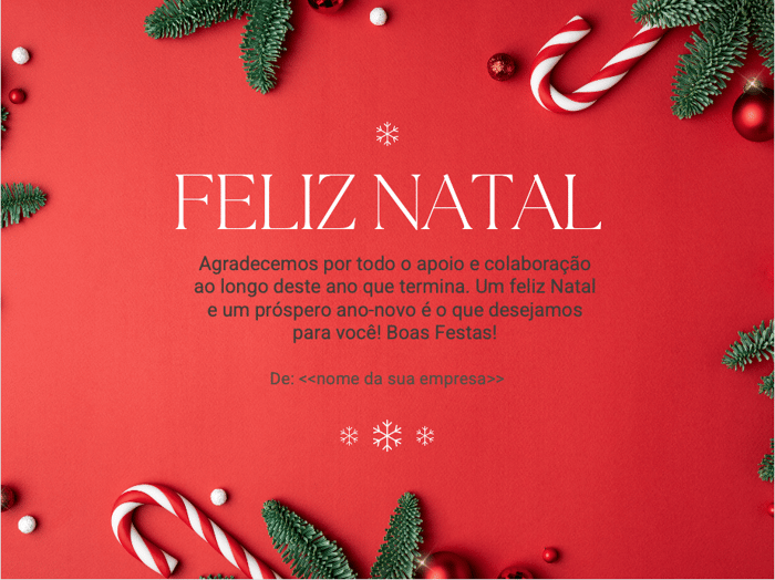 Baixe modelos de cartões de natal prontos para ser usados com seus clientes