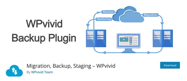wordpress migration plugin options: migration by wpvivid on wordpress directory 