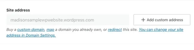wordpress seo: image shows where in settings you can update your site address 