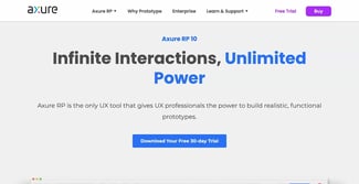 ux tools: axure homepage