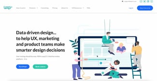 ux tools: loop11 homepage