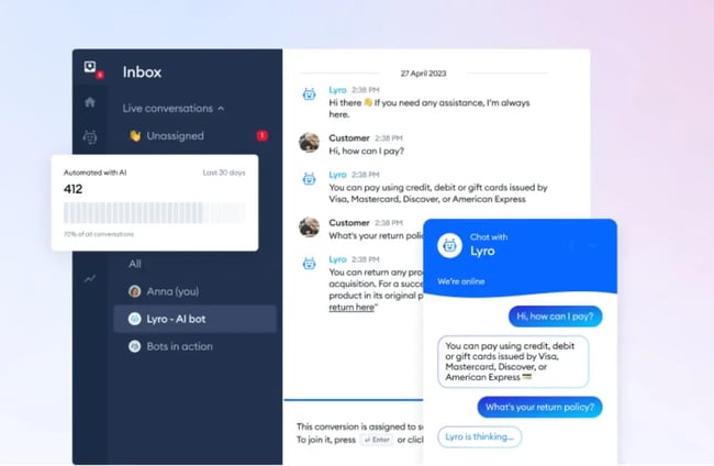 Tidio AI content assistant