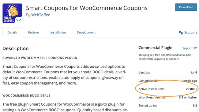 Smart Coupons for WooCommerce coupons