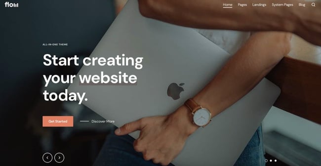 CMS Hub themes for small businesses: Flow