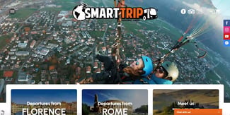 travel website design: smart trip