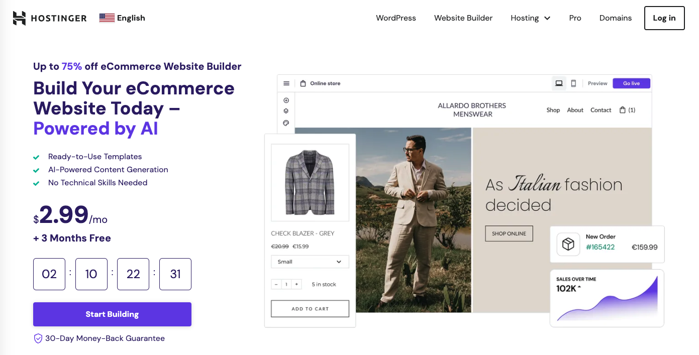 hostinger website builder