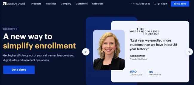 Sales management software: Leadsquared