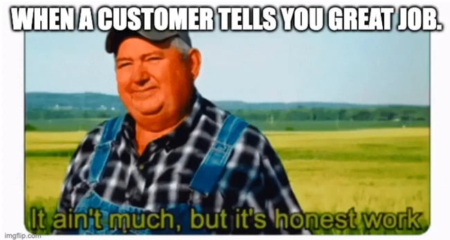 customer service memes: good reviews
