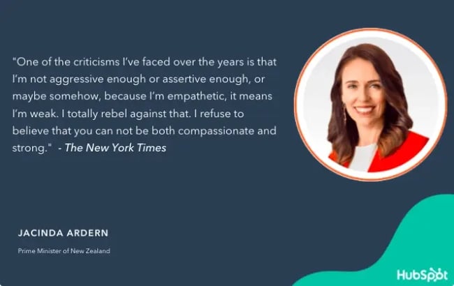 leadership empathy Jacinda ardern