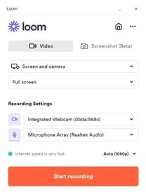 Recording on Loom