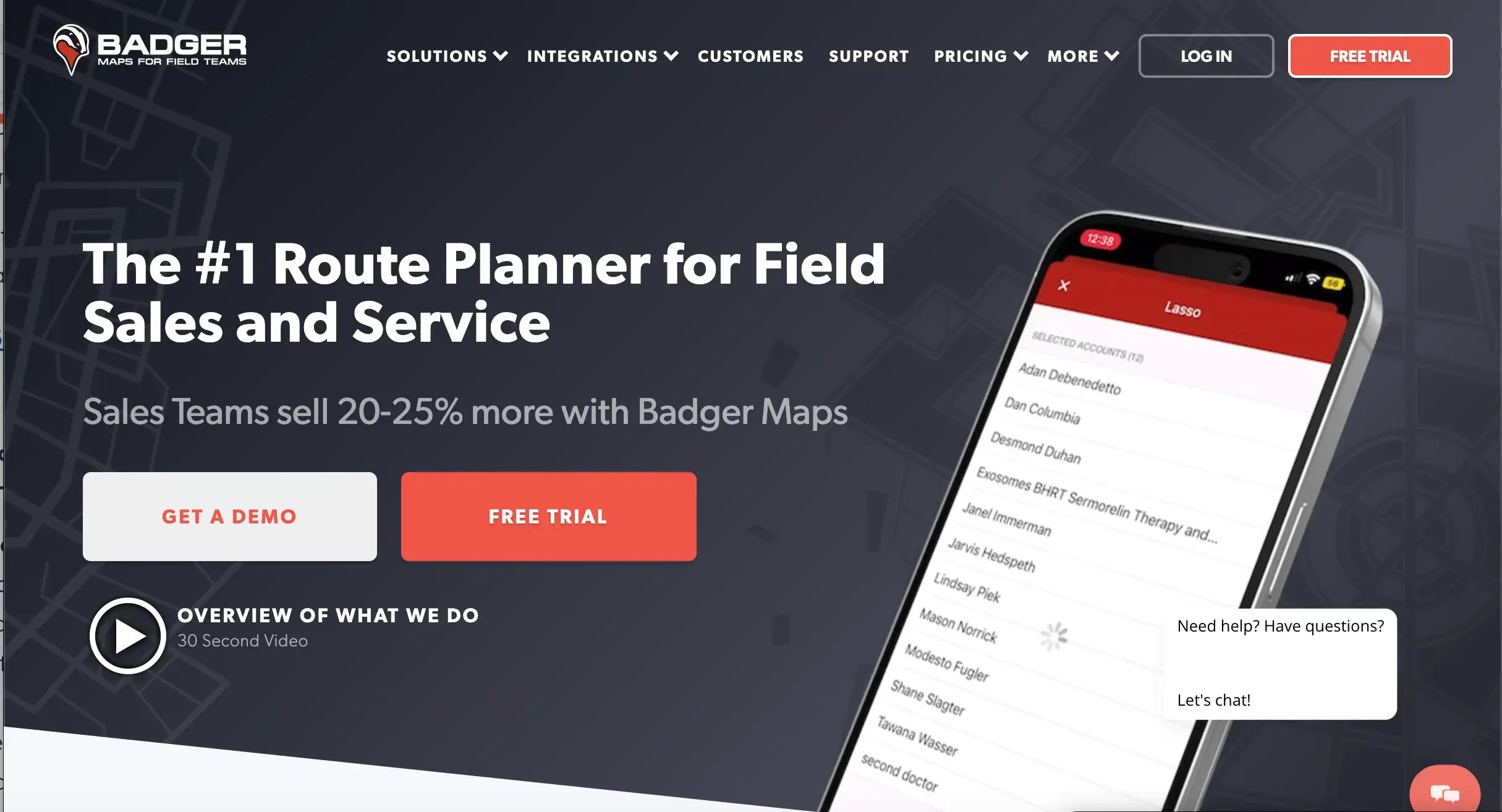 badger maps