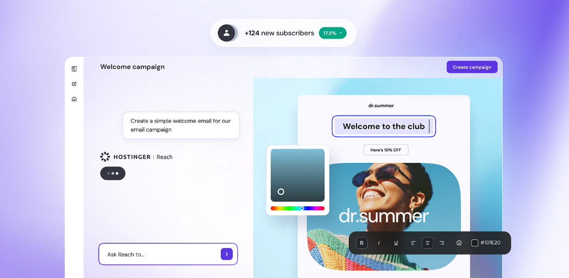 Hostinger Reach Email Marketing