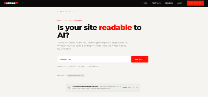 Meridian15 AEO Audit Tool