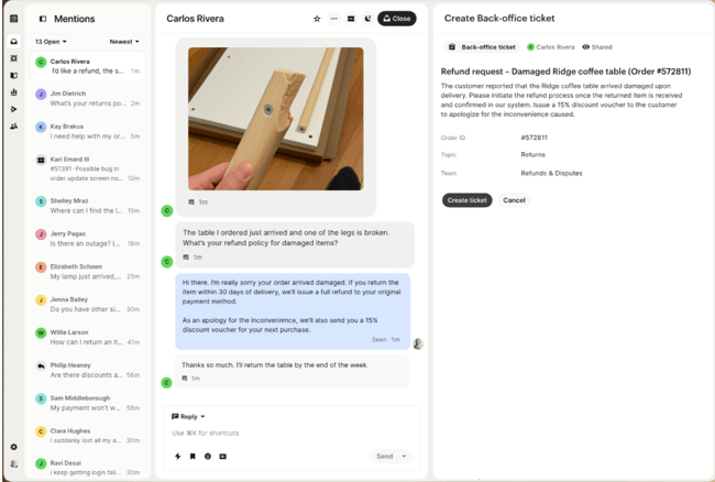 help desk software: intercom