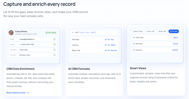 Breakcold AI CRM Features