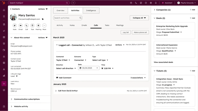 Screenshot shows the dashboard from HubSpot’s Service Hub, a customer support platform that brings all conversations into one place.