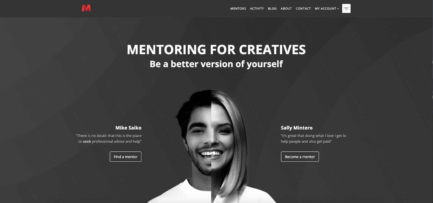 Seekos Mentoring demo built with BuddyPress plugin