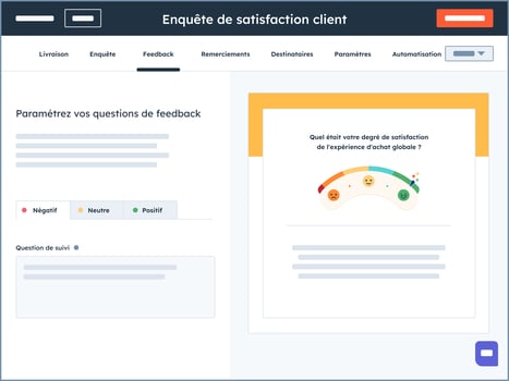 sondage anonyme depuis l'outil HubSpot