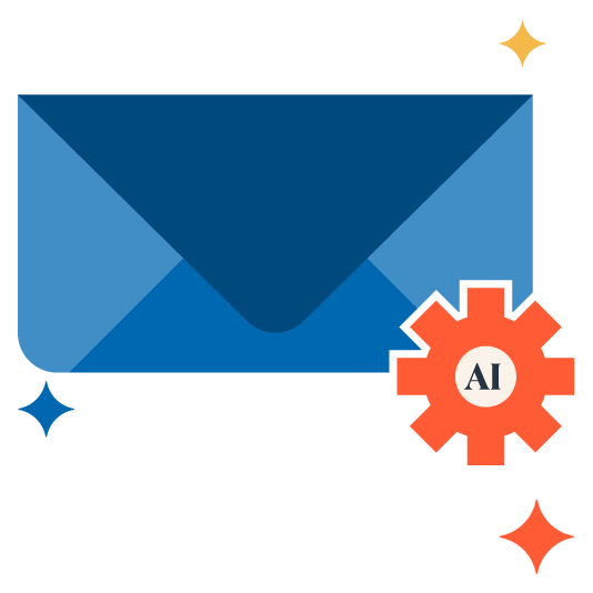 Briefumschlag und AI 