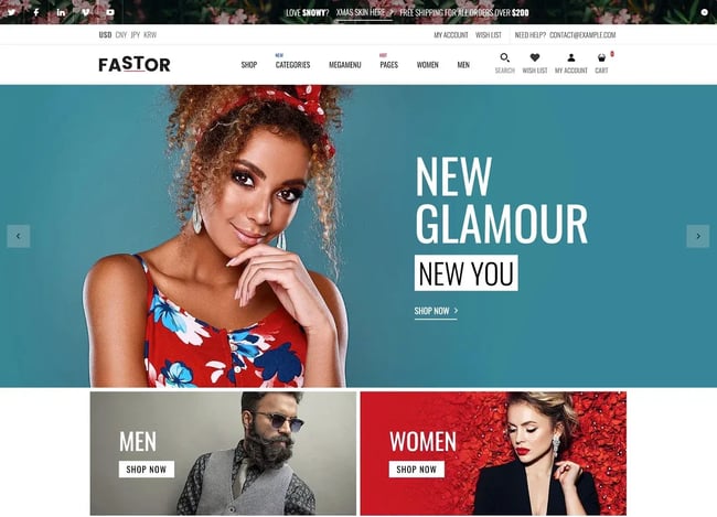 Shopify website themes4