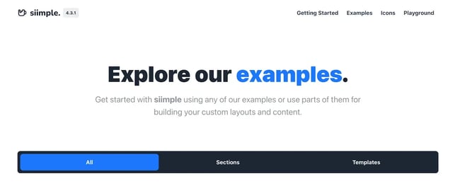 css framework, Siimple