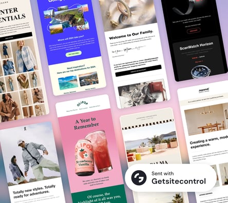 Getsitecontrol email newsletter template gallery