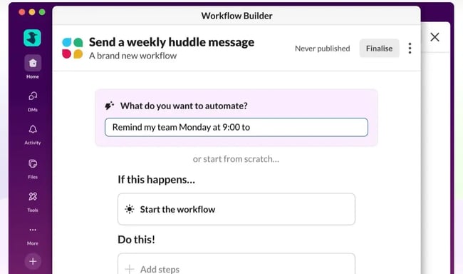 Slack huddle, AI tools for B2B marketing