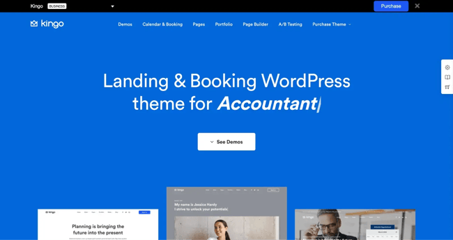Small business WordPress themes, Kingo