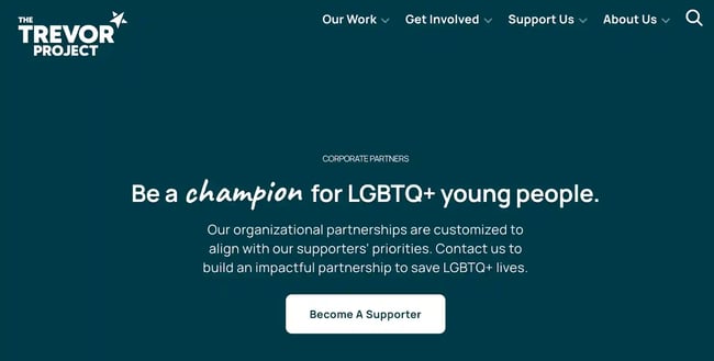 Sponsorship Page Example, moma