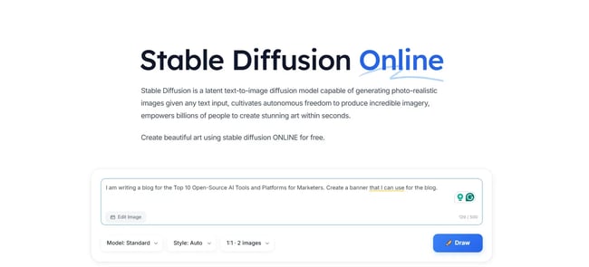 Stable Diffusion image generation, AI text to image generation by Stable Diffusion